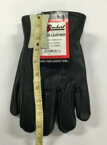 Lambert ~ Vellux Deerskin Gloves ~ Lined Leather - Foto 7 di 7