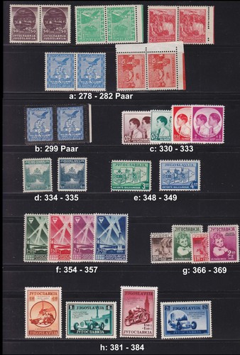 Yugoslavia ex 278 - 1295 nuevo, ediciones completas; por favor seleccione #f775 - Imagen 2 de 25