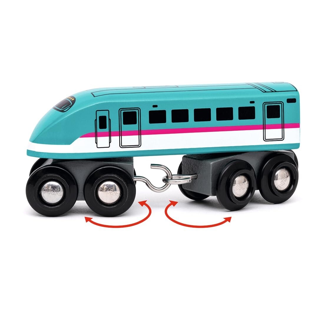 BRIO World 36086 Railway Shinkansen E5 Hayabusa Wooden Train fm
