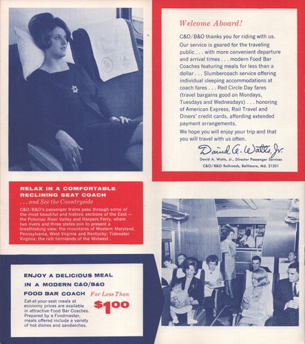 1968 Chesapeake & Ohio Railway Baltimore & Ohio Railroad Timetable Vintage RR - 第 2/3 張圖片