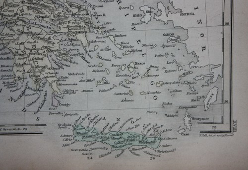 TURKEY IN EUROPE, GREECE, original antique atlas map, Samuel Butler, 1860 - Picture 3 of 3
