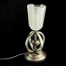 Lampe De Table Art Déco Design Machine Age Verni Années