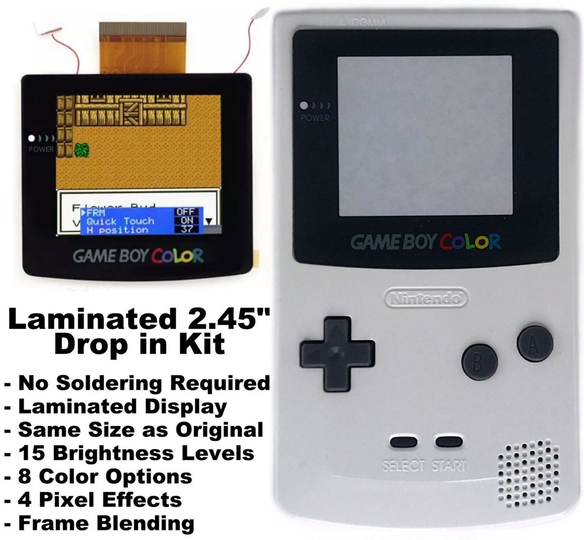 Drop In Gameboy Color Ips Loca Gameboy Color Frontlight Mod Drop - Main Image