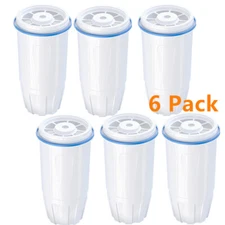 6x Water Filter Replacement for Zero Water ZR-017, ZR-001 Pitcher Water Filter