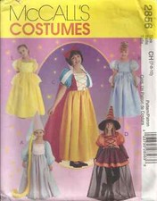MCCALLS COSTUMES 2856 GIRL'S SIZE 7-10 STORYBOOK CHARACTERS SEWING PATTERN 2000
