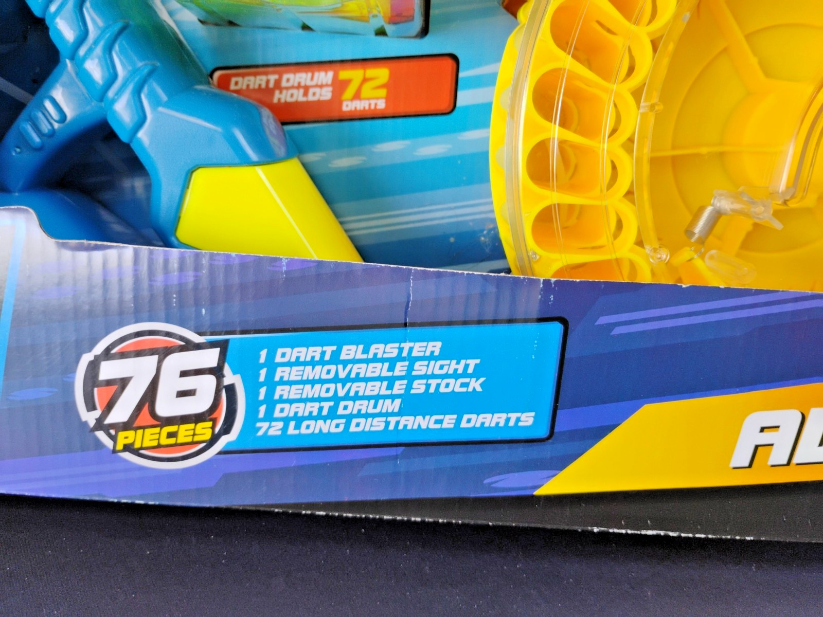 NEW ADVENTURE FORCE ALPHA AUTO 72 AUTOMATIC FOAM NRF STYLE DART GUN TOY