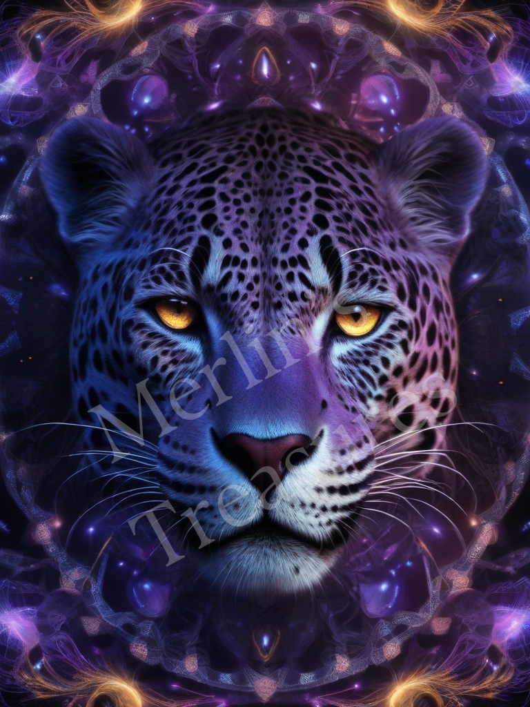 Stunning Jaguar Purple Digital Image Picture Photo Desktop Wallpaper