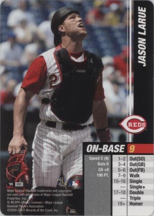 2003 MLB Showdown - Jason LaRue #093 - 1 of 1