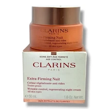 Clarins Extra-Firming Nuit Wrinkle Control, Regenerating Night Cream 50ml/1.6oz.