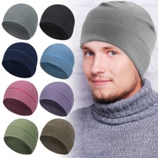 Winter Warm Cap Windproof Fleece Hat Skull Cap Running Beanie Hat for Men Women