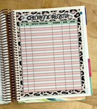Checkbook Register Dashboard for use with Erin Condren Life Planner