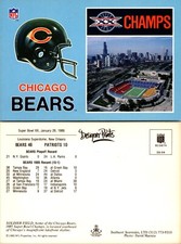 Continental Chicago Bears Super Bowl XX Champ...