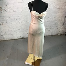 Alice + Olivia Dress Womens 2 Kiyoko Champagne Sweetheart Cowl Neck $ 495 sad