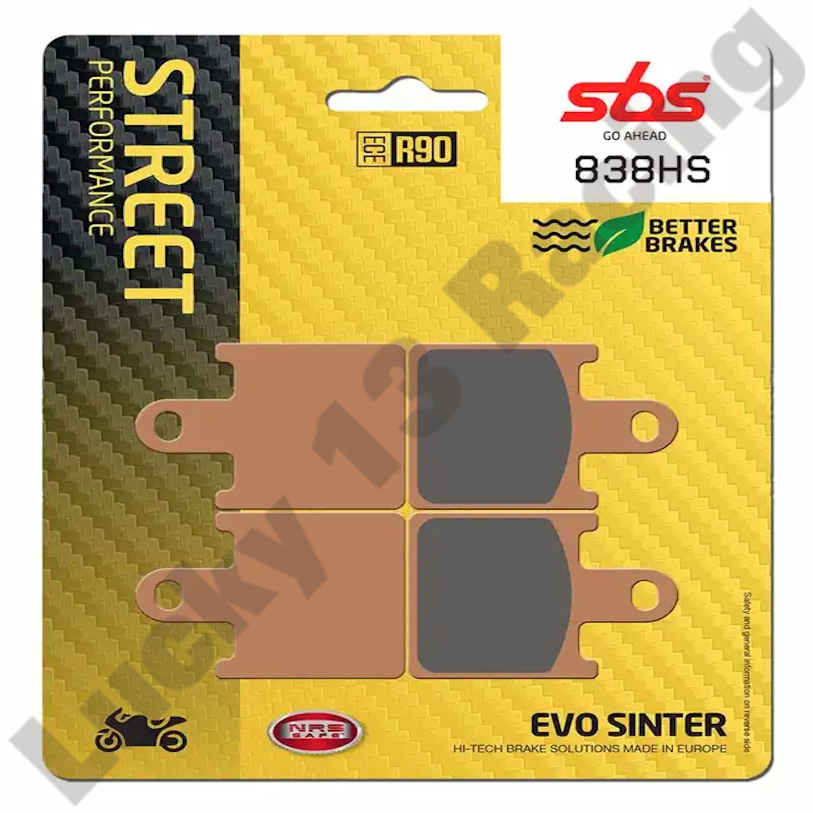 SBS 838HS Sintered front brake pads