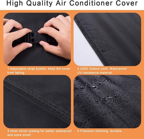 Heavy-Duty Window Air Conditioner Cover - Weatherproof Outdoor AC Protection - Picture 5 of 9