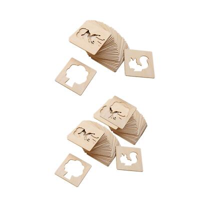 Kinder Zeichenschablonen Set zum Malen, Zeichnen, Sprühen Notizbuch Tagebuch Journal