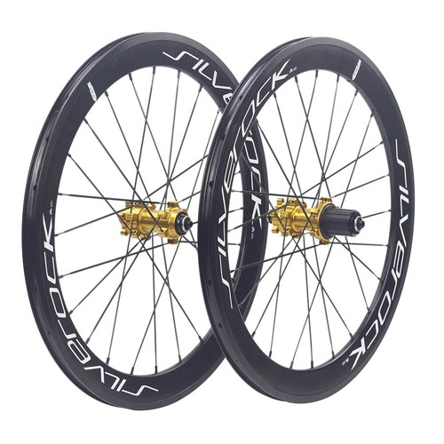 20 Inch Folding Bike Wheels Disc Brake Quick Release Wheelset for 8-11 Speed - Picture 10 of 27