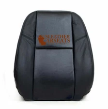 2008-2011 Cadillac Escalade Driver Lean Back Perforated Leather Seat Cover Black