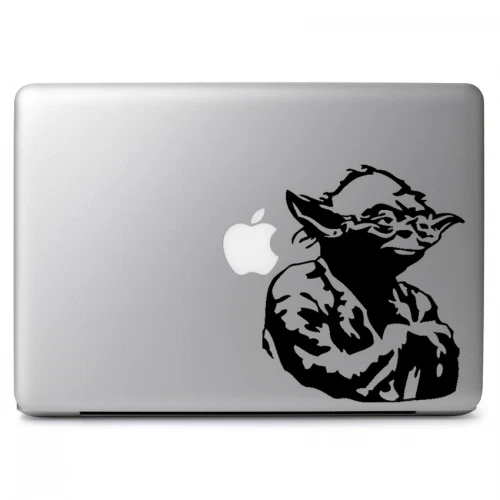 Star Wars Yoda Decal Sticker for Macbook Air Pro Laptop Car Truck Window Wall - Image 4 of 4
