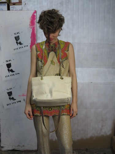 Bag Handbag Gold 80er True Vintage 80s Wow Fashion Clubwear - Picture 4 of 11
