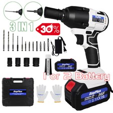 Kit pistola a percussione senza fili resistente 1/2" trapano avvitatore brushless dado a sonaglio