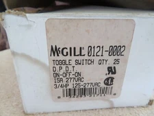NEW MCGILL 0121-0002 TOGGLE SWITCH 