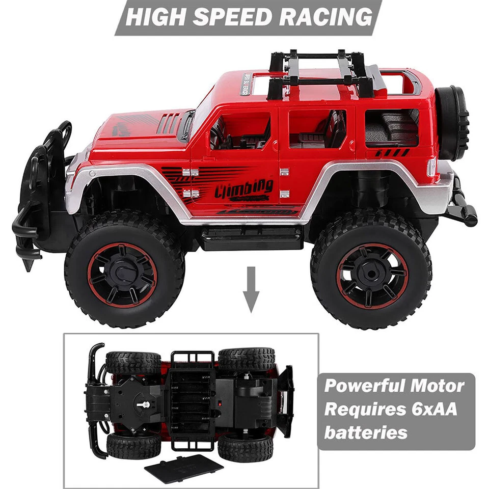 1/12 Scale Kids RC Remote Control High Speed All Terrain Off-Road Truck Toy Gift - Image 3 of 4