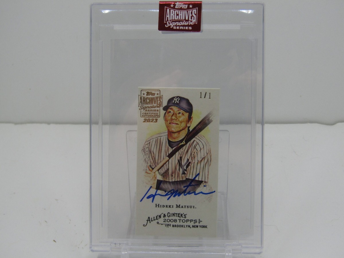 HIDEKI MATSUI 2023 TOPPS ARCHIVES ENCASED AUTOGRAPH AUTO! #1/1! NY
