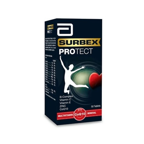 2 X 50's Abbott Surbex Protect Energy Booster with B-Complex, Vitamins & CoQ10 - Picture 3 of 5