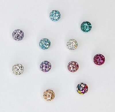 Piercing Ersatzkugel Schraubgewinde Verschlusskugel Epoxy Ferido Glitzer Strass