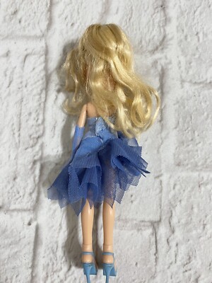 cloe bratz doll blue dress Girls Magical Glass Slipper Princess Costume Gown with Necklace Blue / 4T main image 1