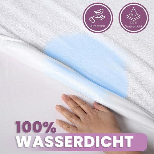 Matratzenschoner wasserfest Matratezenauflage mit Rundumgummi Bezug - Bild 2 von 7