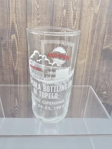 1964 PEPSI Cola Bottling Co. of Tupelo MS Grand Opening Commemorative Glass - Picture 5 of 10
