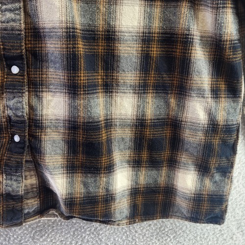 Vintage Levi's Western Pearl Druckknopf Front Shirt Herren mittelbraun kariert Knopf - Bild 7 von 22