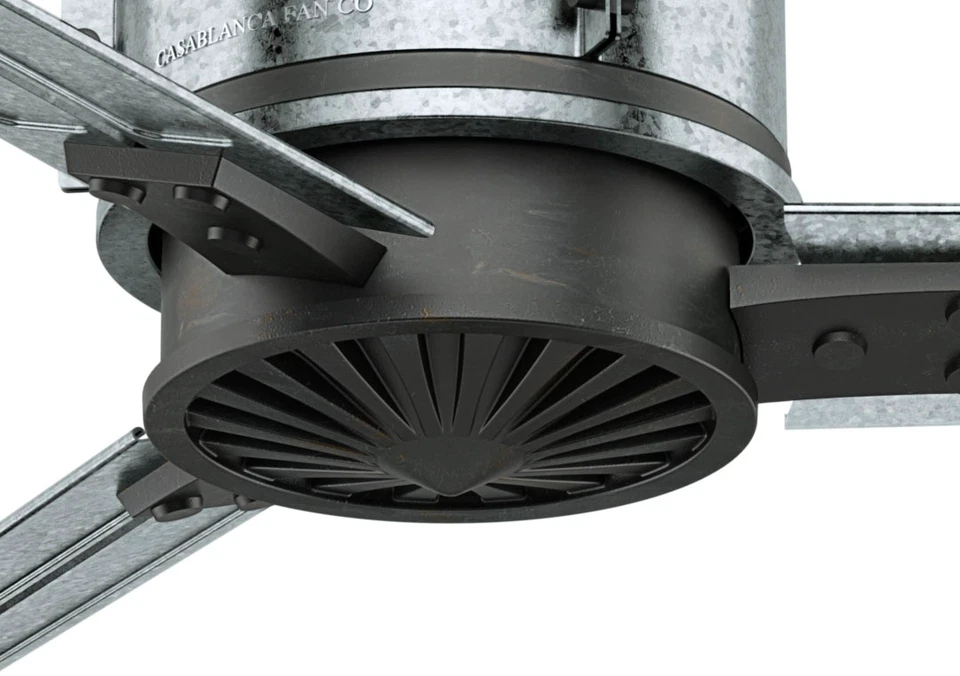 Casablanca 72 Inch Ceiling Fan with Wall Control Duluth Aged Steel 59193 - Image 2 of 4