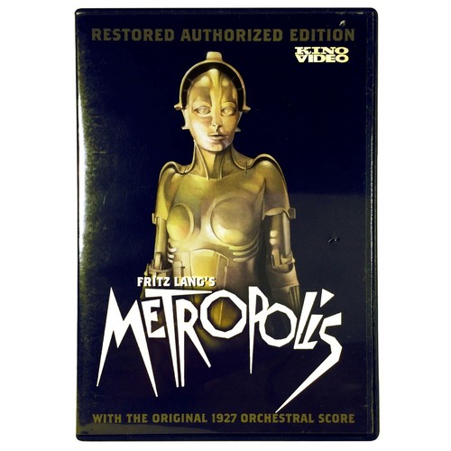 Fritz Lang's - Metropolis (DVD, 1927, Full Screen Restored Ed) Like New !