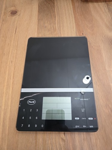 AWS Nutri Balance 2 Nutritional Kitchen Scale NB2-5000 Tested And Working