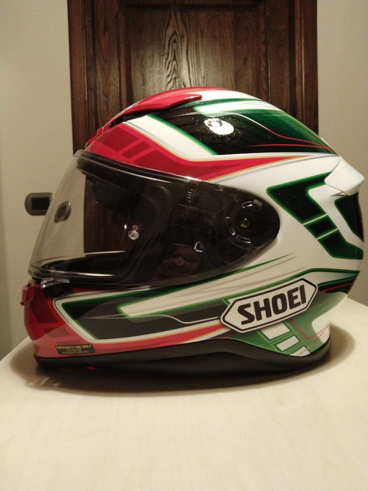 Casco Shoei NXR in fibra Valkirie Tc-5