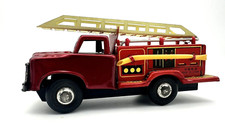 Tin Friction MF163 Fire Truck - Made in China - No Box