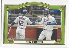 2021 Heritage HN Baseball Combo Cards New Friends