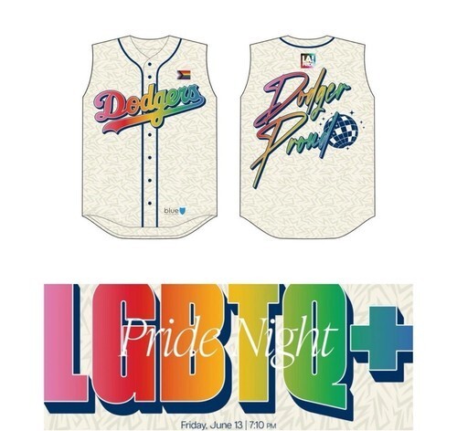 2025 LA DODGERS SGA LGBTQ PRIDE NIGHT JERSEY 6/13/25 M OR XL NIP