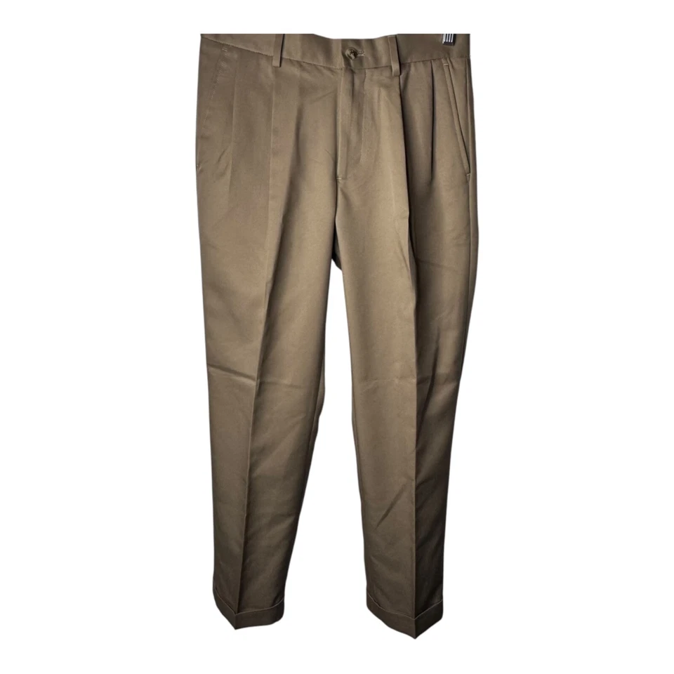 Pantalones de viajero Van Heusen Classic Fit premium sin planchar talla 30X30 100 % poliéster Foto 4 de 4