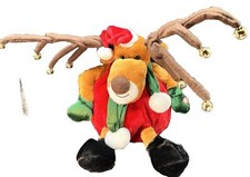 Plush Dan Dee Animated Musical Reindeer Plays Jingle Bell Rock See Description