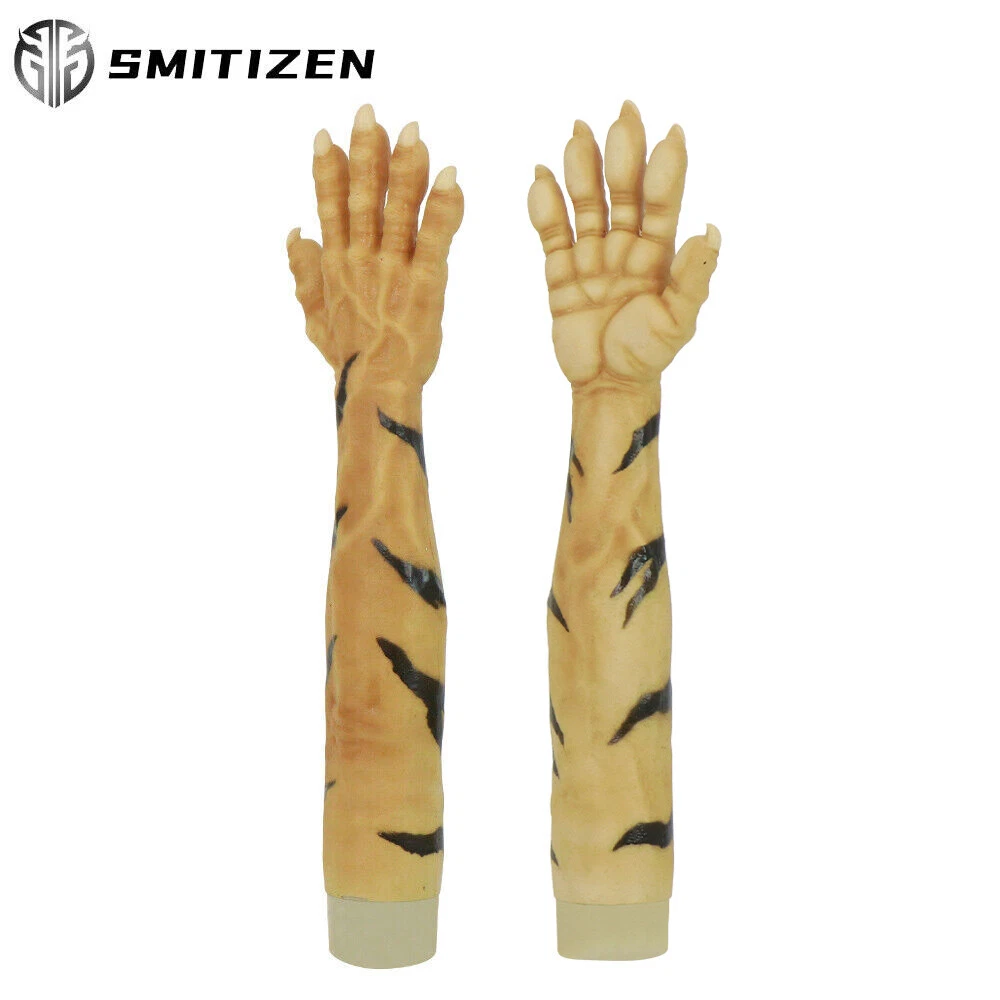 Smitizen Realistic Silicone Tiger Monster Muscle Hand Gloves Fpr Cosplay  Movie | eBay
