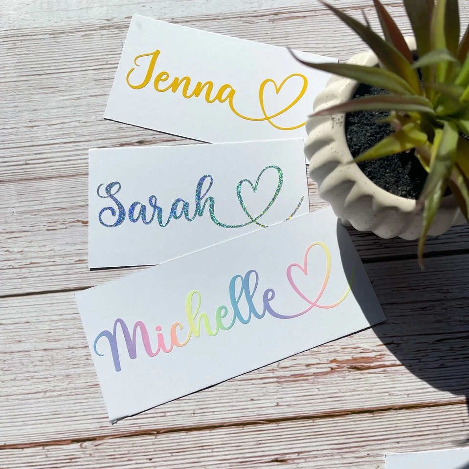 Personalised Name Sticker Vinyl Decal Water Bottle Wine Glass Hen Do Lunch Box 1 - Image 2 of 4