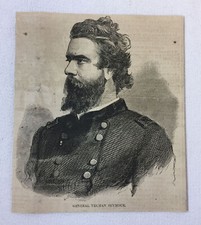 1864 magazine engraving~ GENERAL TRUMAN SEYMOUR