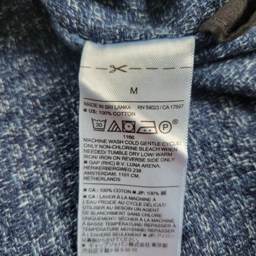 Banana Republic Mens Blue Button Down Shirts Short Sleeve Medium - Picture 7 of 8