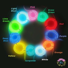 25 metres of EL Wire - 3.2mm diam Tron Neon Glow   2.76 per metre 