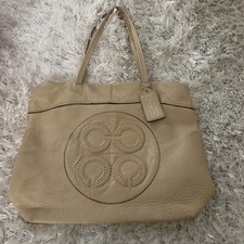 COACH LARGE PURSE SAND COLOR APPROX 16 X 12