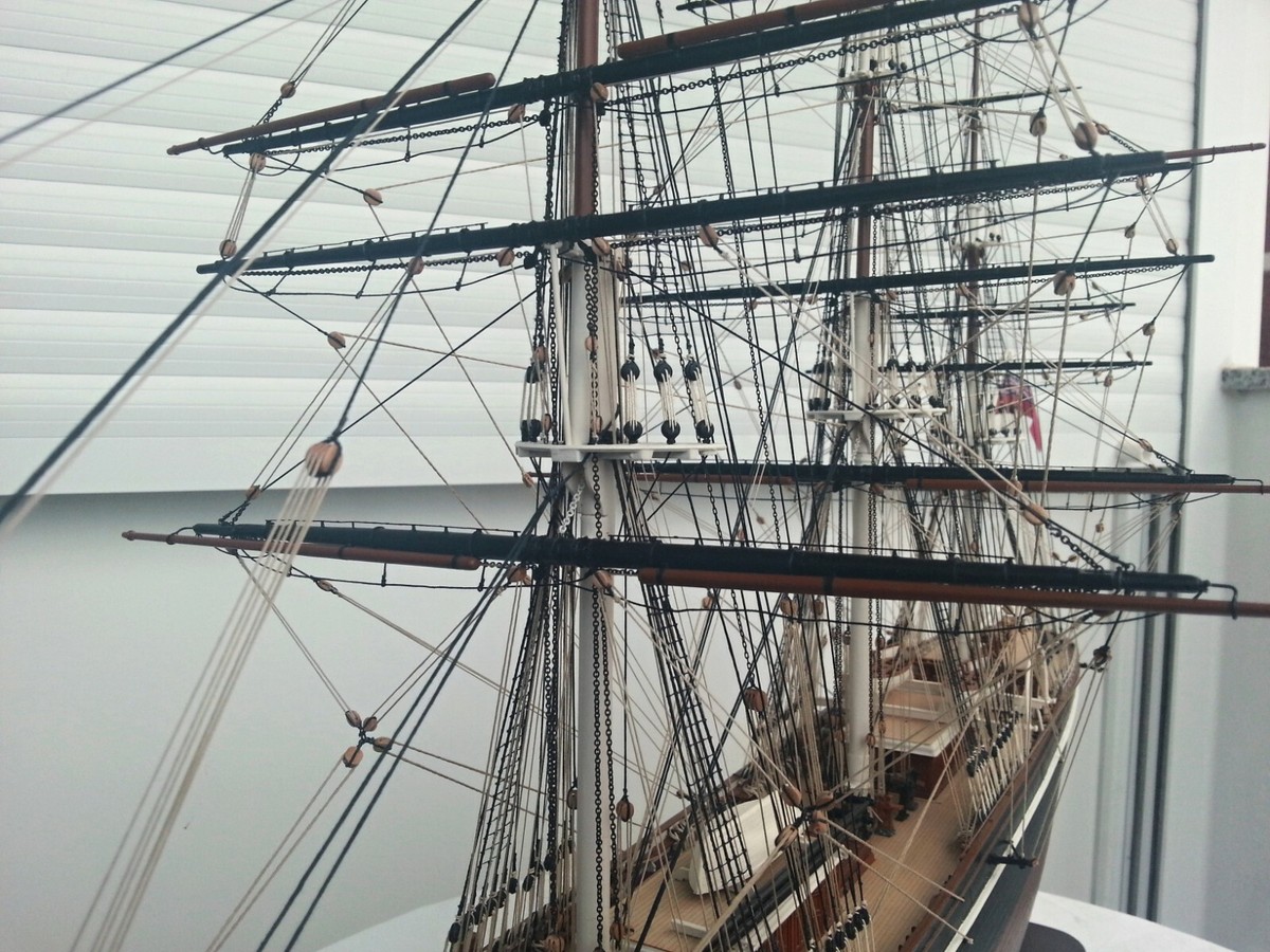 Revell Cutty Sark, Thermopylae 1:96 - 708 Pcs CNC Walnut Blocks For Model